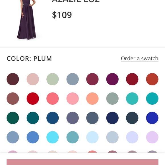 Azazie “Luz” Plum Bridesmaid / Prom Dress SIZE A8 - Picture 5 of 6